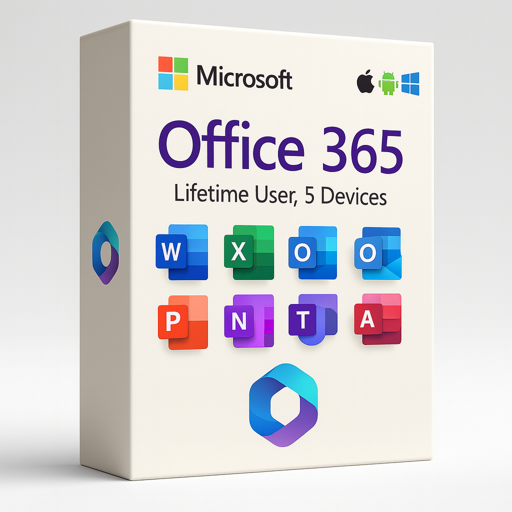 Microsoft Office 365 – Compte à Vie (5 Appareils)